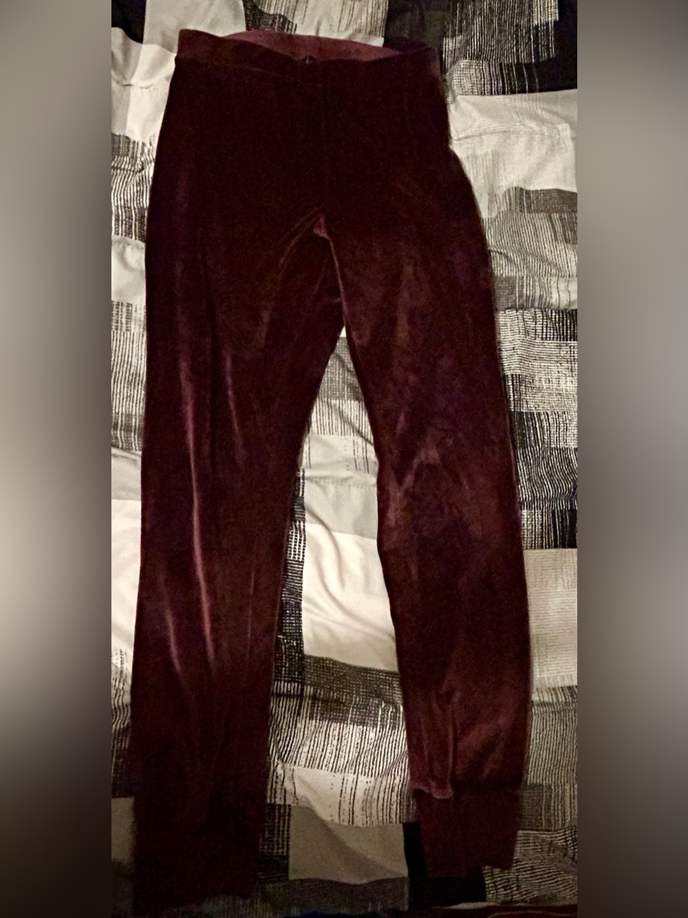 Velvet Leggings in Deep Burgundy 💋